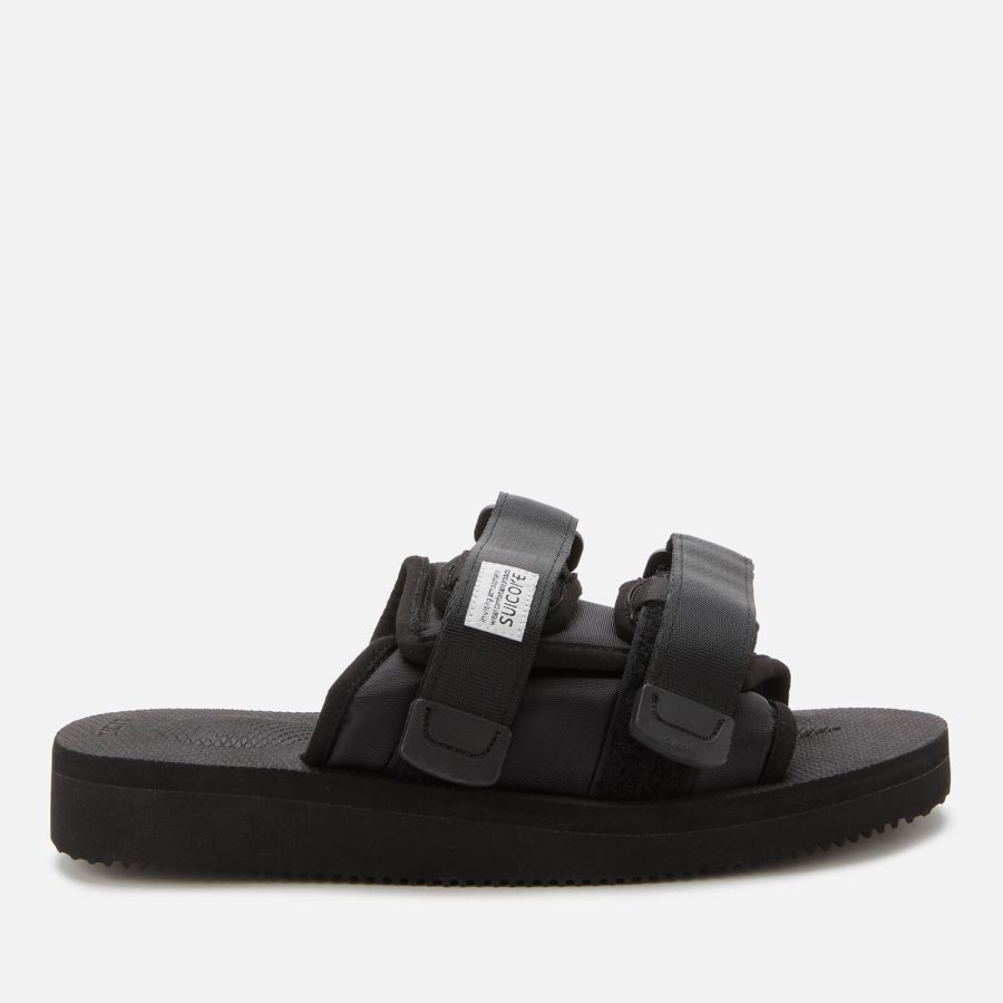 Suicoke Moto-Cab Nylon Slide Sandals - Black - UK 3