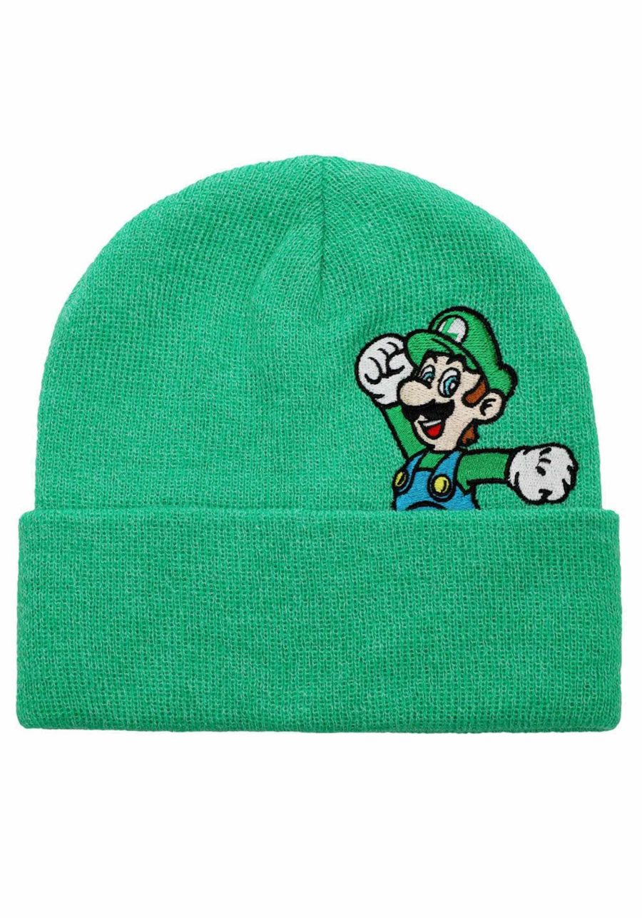 Super Mario Luigi Peek-A-Boo Beanie