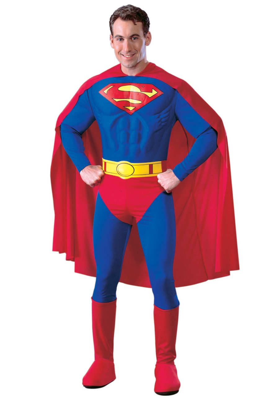 Superman Muscle Chest Costume for Men