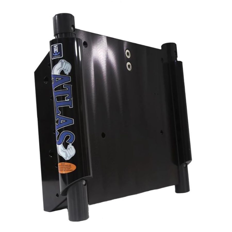 T-H MARINE AHJ-12V-B-DP ATLAS12 INCH SET BACK HYDRAULIC JACK PLATE - GLOSS BLACK ANODIZED