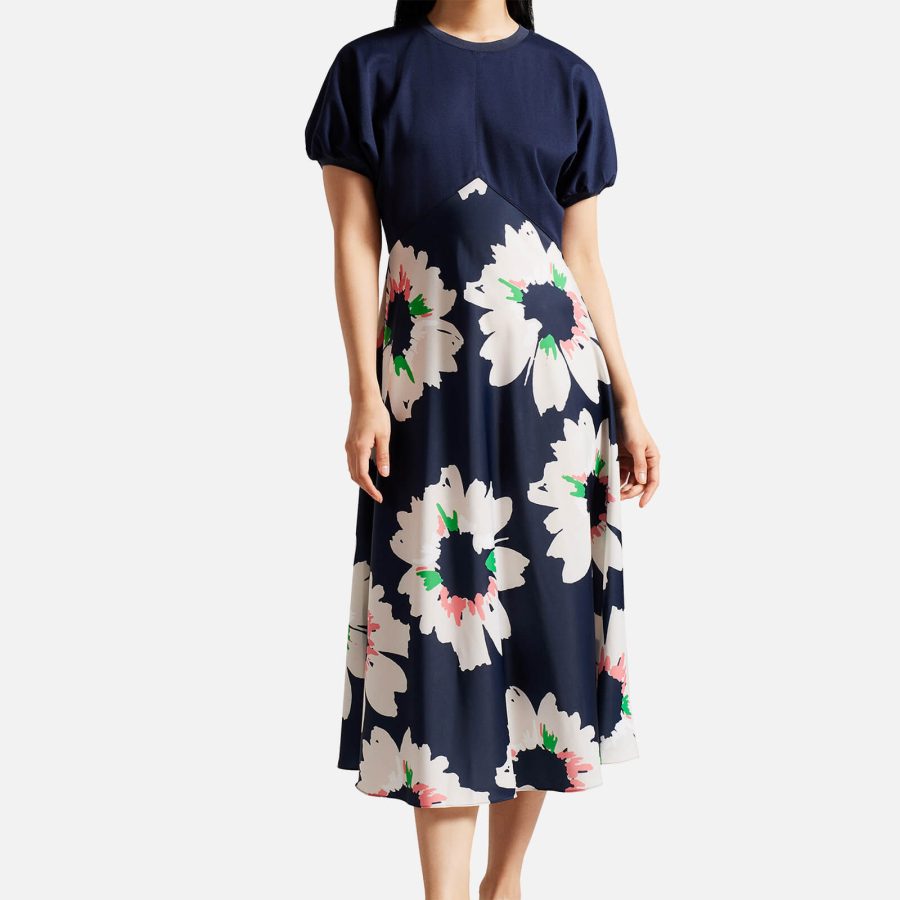 Ted Baker Daysiah Floral Midi Dress - UK 6