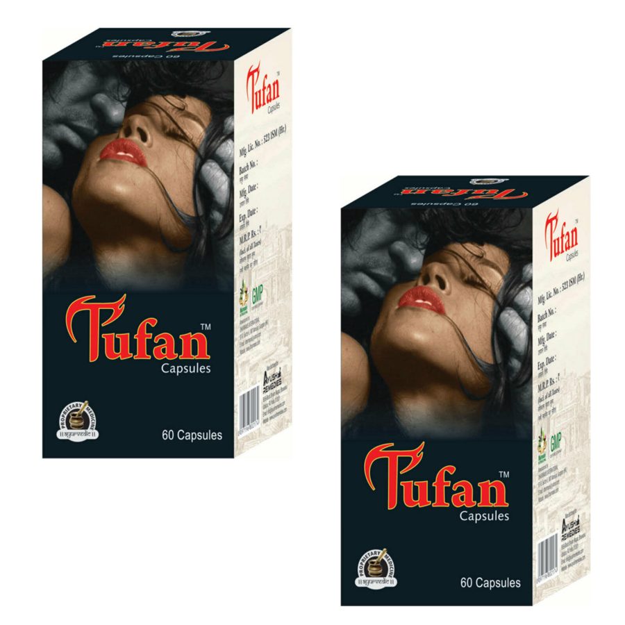 Tufan Weak Erection Stamina Booster Male Arousal Sex Stimulant Pills 120 Capsule