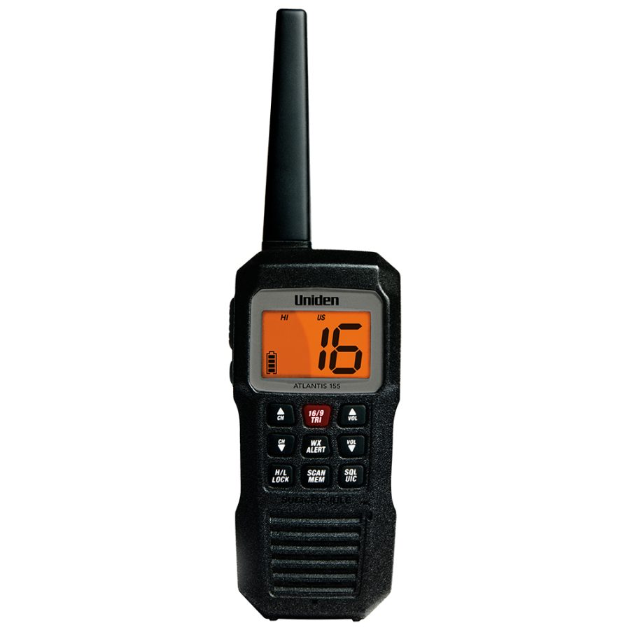 UNIDEN ATLANTIS 155 FLOATING HANDHELD VHF MARINE RADIO