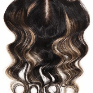 UNice Black With Blonde Highlights Body Wave Replaceable Lace Closure