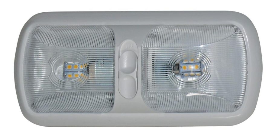 VALTERRA DG72406VP Group by Products Eurostyle Double Dome Led Light, Bright White, Standard