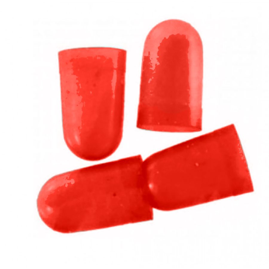 VDO 600-859 LIGHT DIFFUSER FORTYPE D PEANUT BULB - RED - 4 PACK