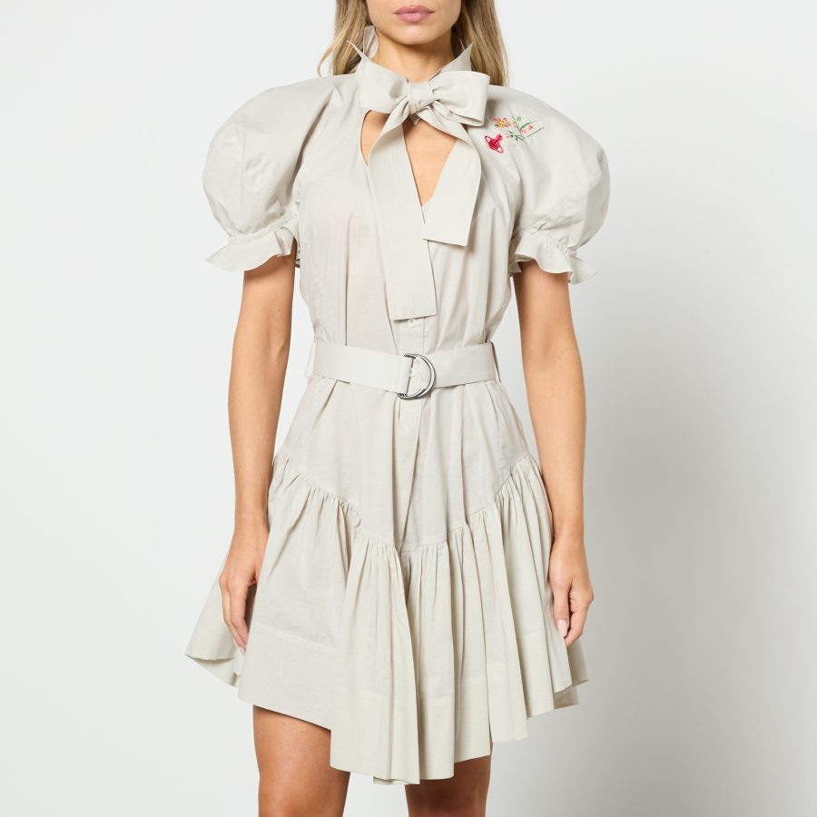 Vivienne Westwood Heart Cotton-Poplin Shirt Dress - UK 10