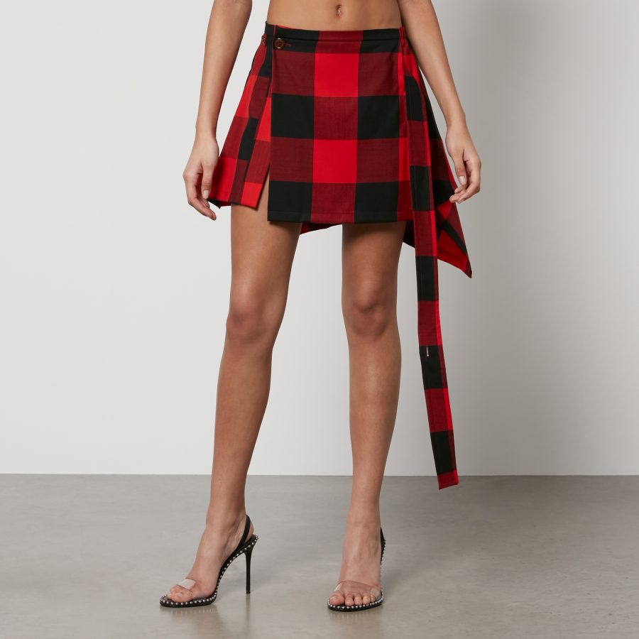 Vivienne Westwood Meghan Checked Wool Mini Skirt - IT 40/UK 8