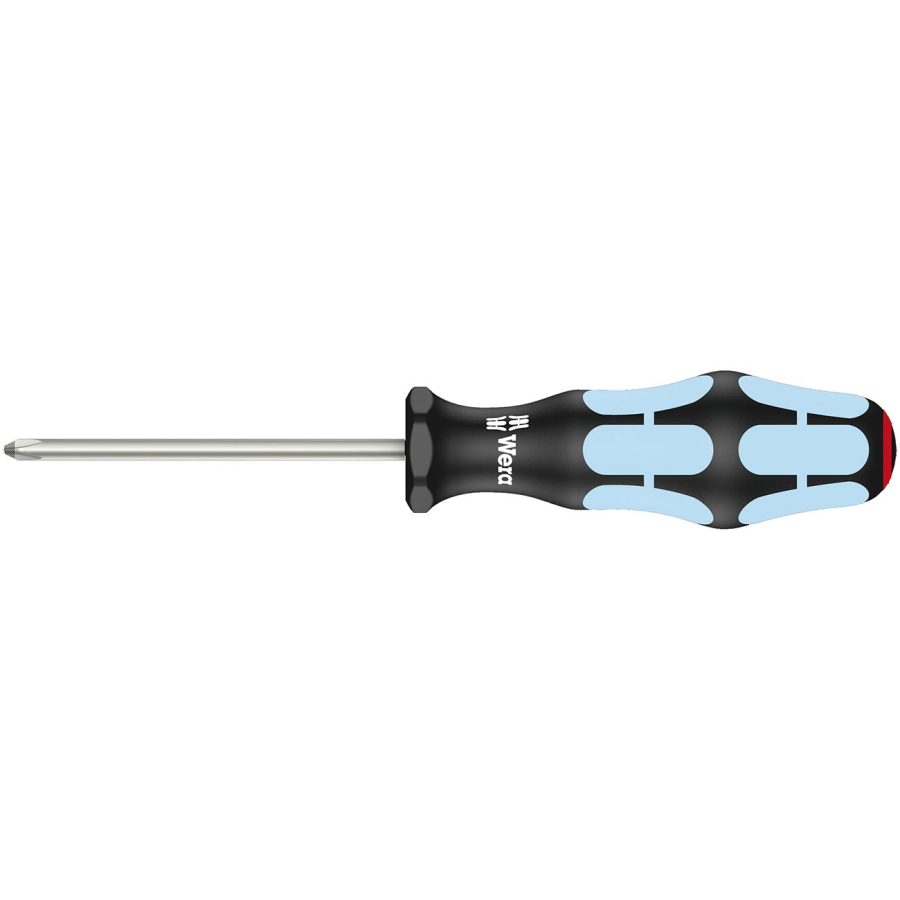 WERA 05032021001 Screwdriver: Phillips PH1 x 80mm - Stainless Steel (With Lasertip)