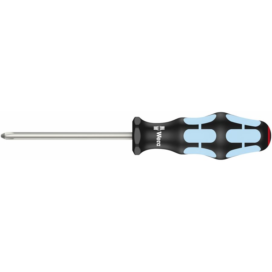 WERA 05032022001 Screwdriver: Phillips PH2 x 100mm - Stainless Steel with Lasertip