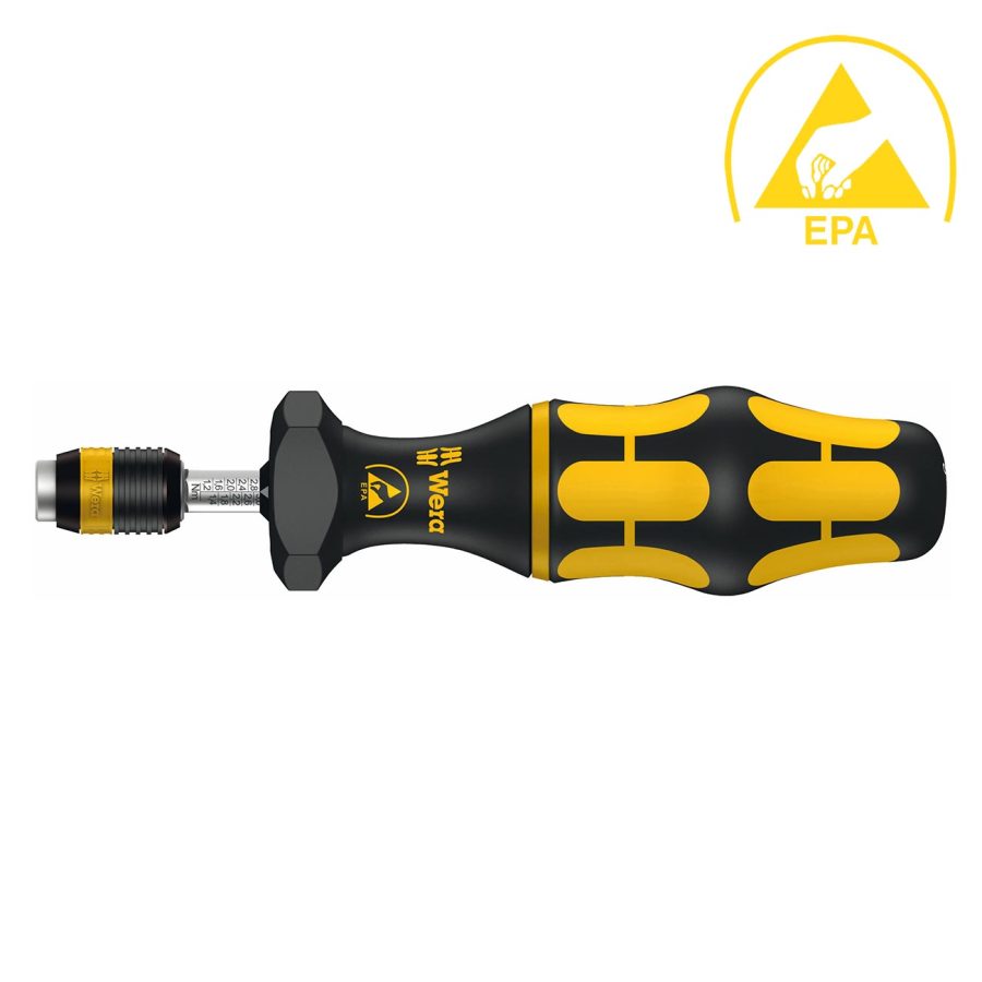 WERA 05074734001 Adjustable ESD Safe Torque Screwdriver with Quick Release Chuck (in. lbs.)