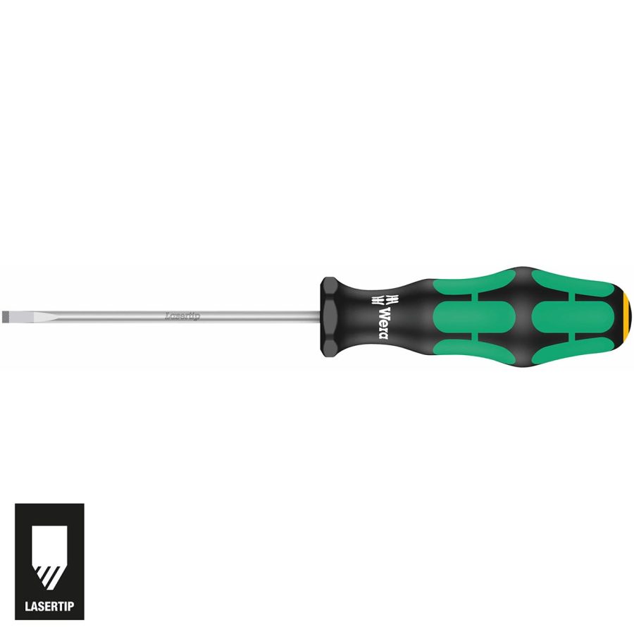 WERA 05110008001 Screwdriver: Slotted 5.5mm x 200mm (with Lasertip)