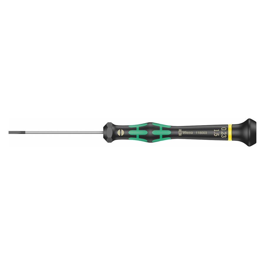 WERA 05118003001 Micro Electronics Precision Slotted Screwdriver - 1.5mm Head