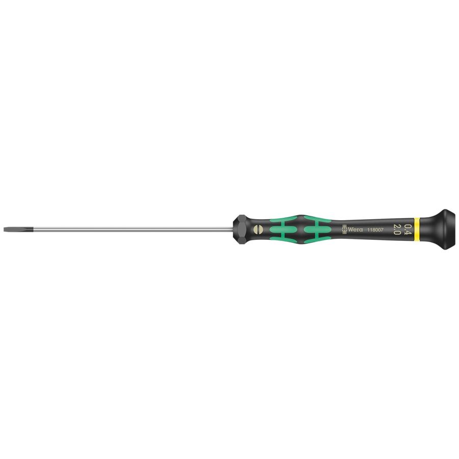 WERA 05118012001 Kraftform Micro 2035 Slotted Electronics Precision Screwdriver