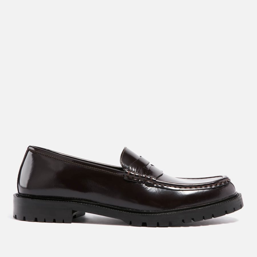 Walk London Men's Campus Leather Saddle Loafers - UK 8