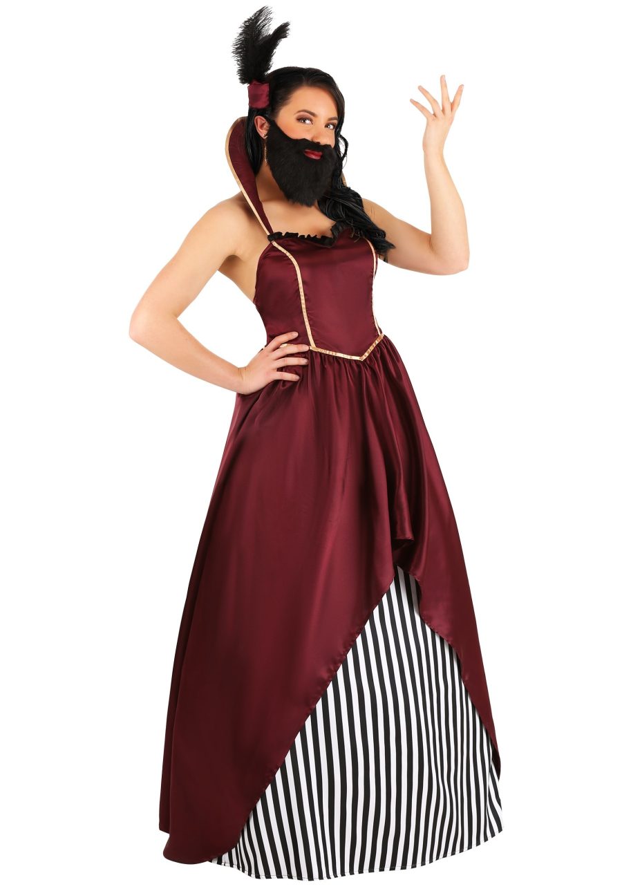 Women's Bearded Lady Circus Costume