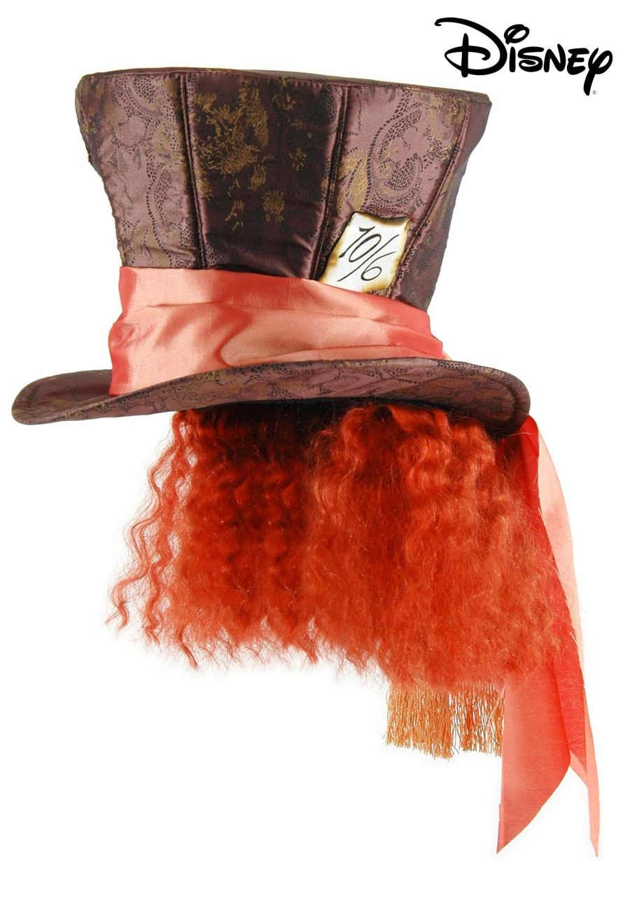 Wonderland Movie Mad Hatter Costume Hat with Hair