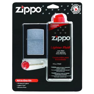 ZIPPO 24651 All-in-One Gift Set with Windproof Lighter (Silver)