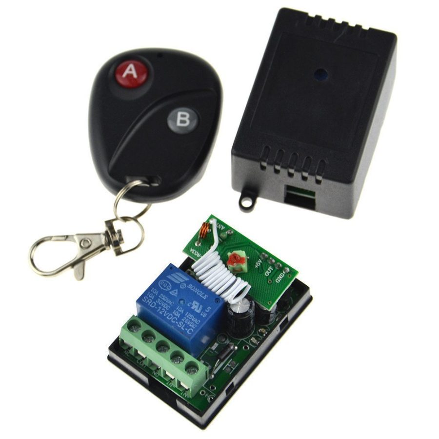 12V 1CH 2 Receivers & Transmitter Wireless Remote Control Switch Working Way ...