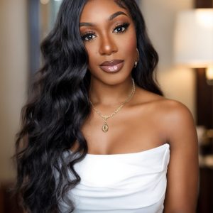 180% Density 13x4 Transparent Lace Frontal Long Body Wave Wig