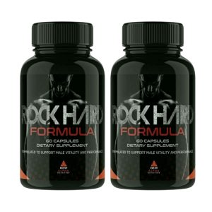 2 Pack Rock Hard Formula Pills, Rock Hard Formula Male Support - 120 Capsules