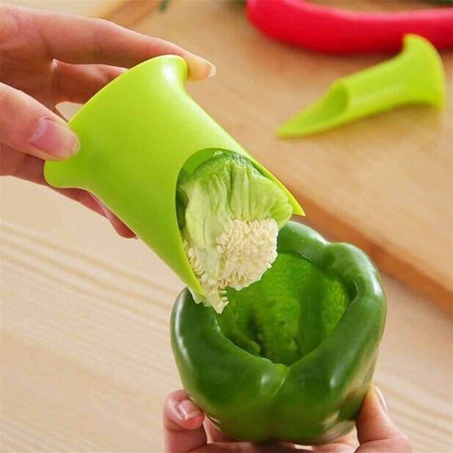 2-Pcs Bell Pepper Corer Seed Removing Tool