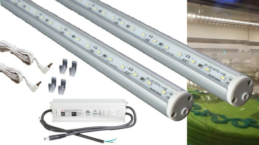 2x walk in cooler 5ft fridge Freezer LED light C3014 +UL waterproof power supply