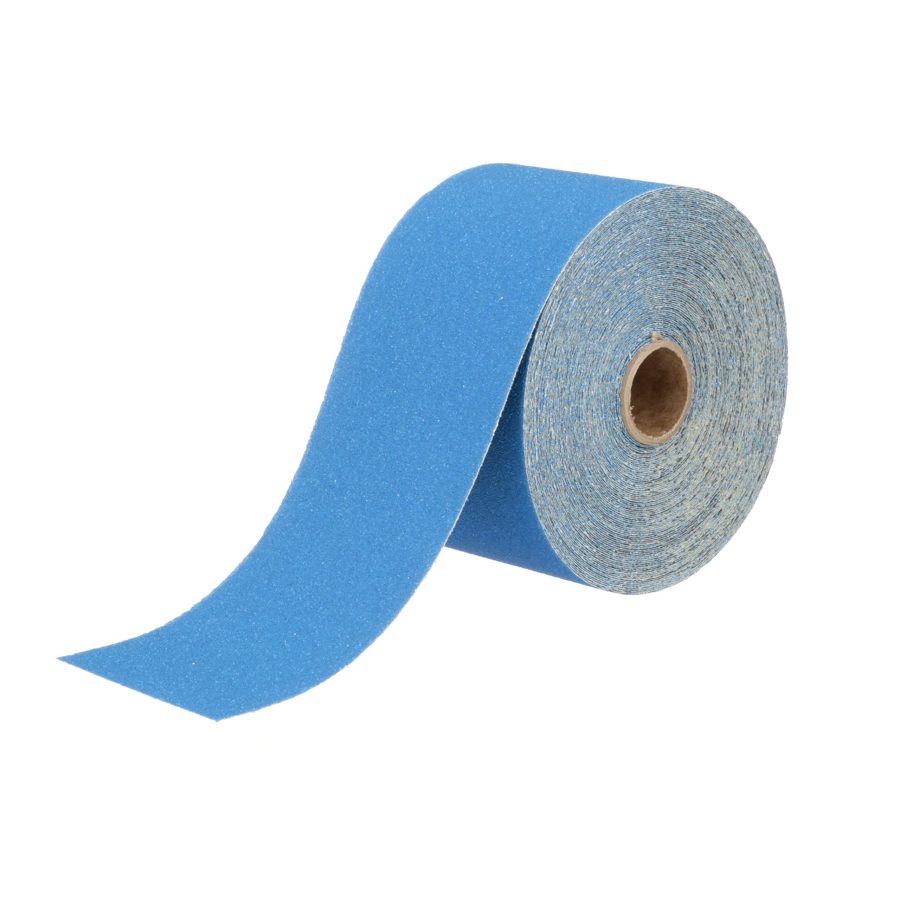 3M 36217 Stikit Blue Abrasive Sheet Roll, No Hole, 2.75 in x 20 yd, 80+ Grade, Automotive Sanding Roll Sandpaper for Coating Removal, Body Repair, Auto Sanding