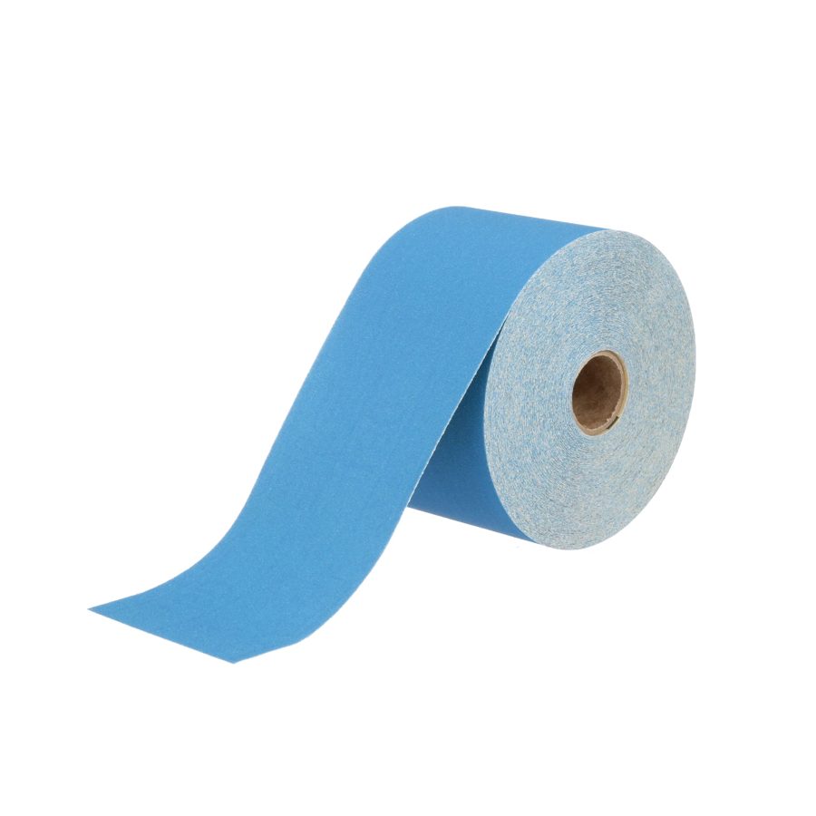 3M 36221 Stikit Blue Abrasive Sheet Roll, No Hole, 2-3/4 in x 30 yd, 180+ Grade, Automotive Sanding Roll Sandpaper for Coating Removal, Body Repair, Auto Sanding