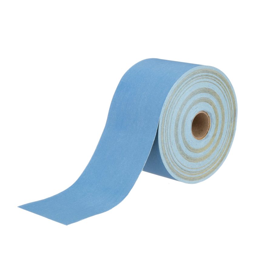 3M 36225 Stikit Blue Abrasive Sheet Roll, No Hole, 2-3/4 in x 45 yd, 320+ Grade, Automotive Sanding Roll Sandpaper for Coating Removal, Body Repair, Auto Sanding