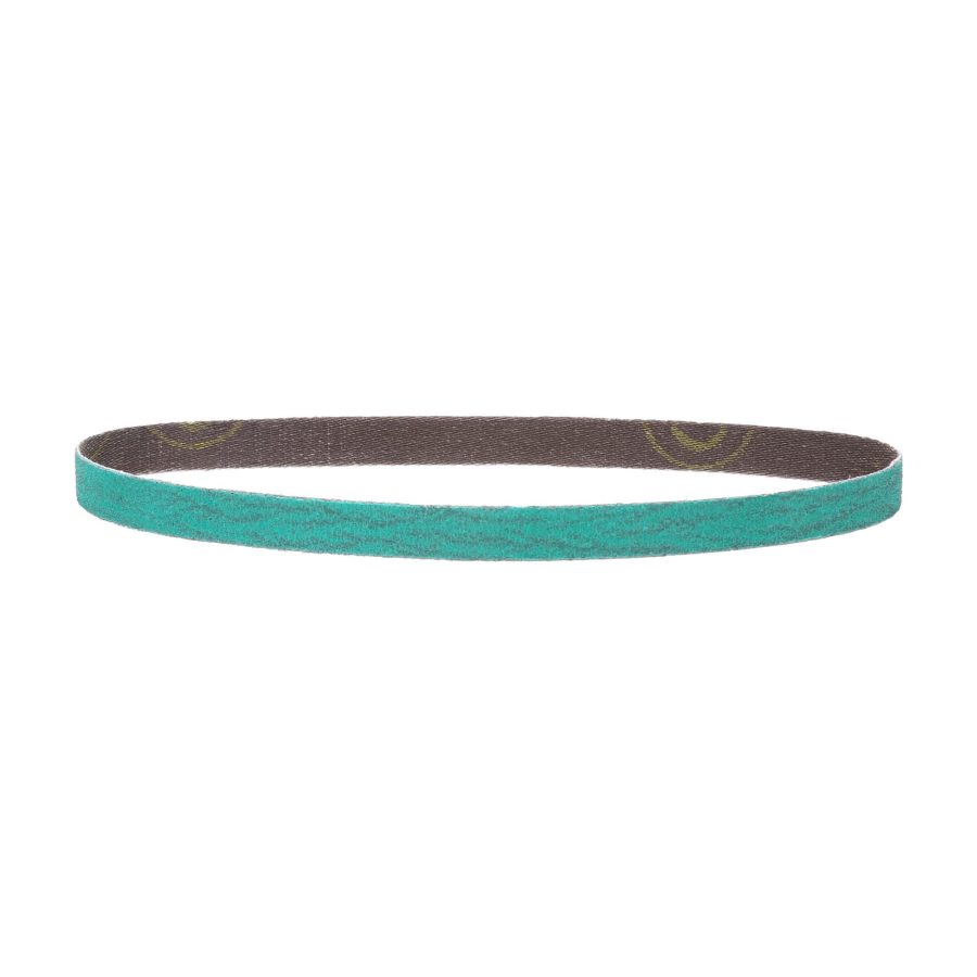 3M 36516 Green Corps Abrasive File Belt 40+ Grit, 1/2 in x 18 in, Pack of 20 Belts, Resin Bonded, Spot Weld Removal