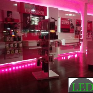 40ft Magenta Storefront LED LIght super bright 5630 with UL listed 12v 6A Power