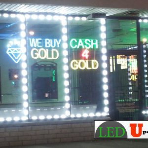 40ft Super bright storefront LED light pure white 5630 injection module with ...