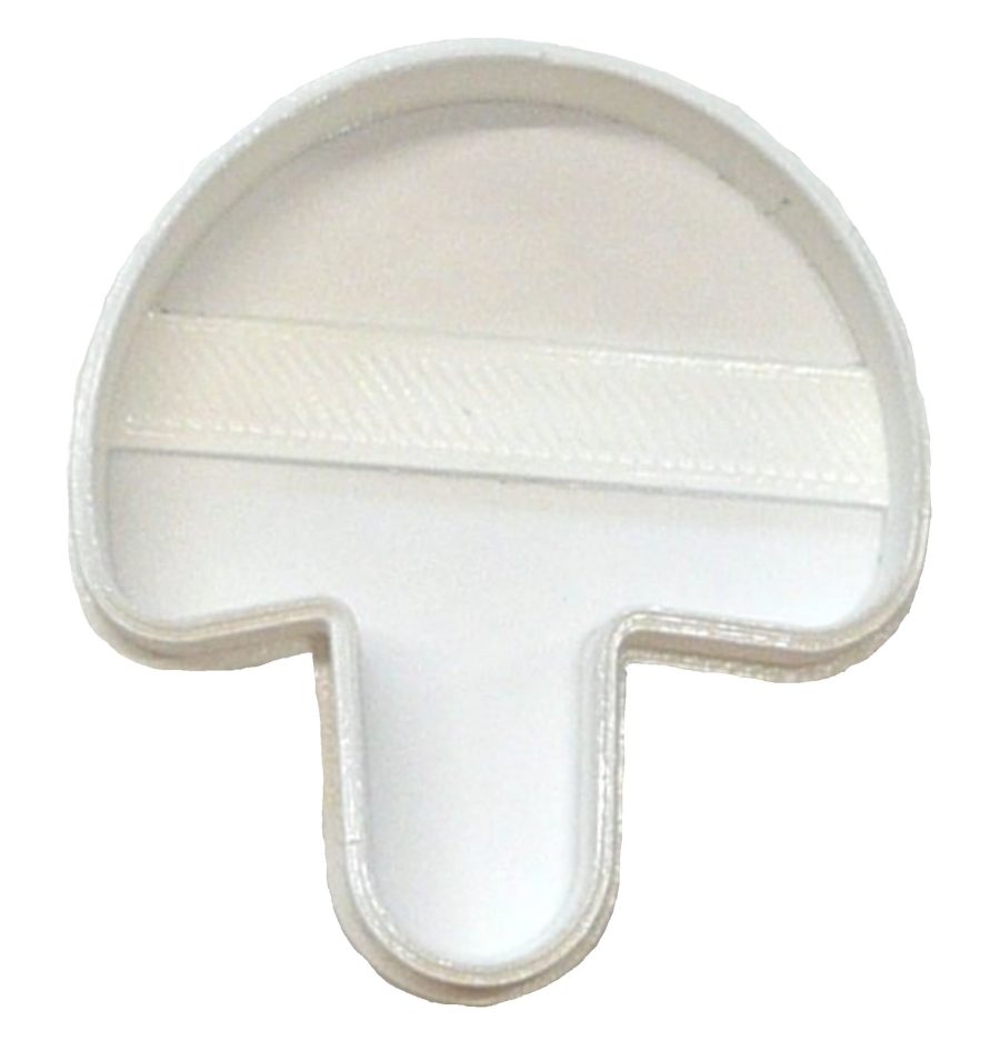 6x Mushroom Fondant Cutter Cupcake Topper 1.75 IN USA FD4357