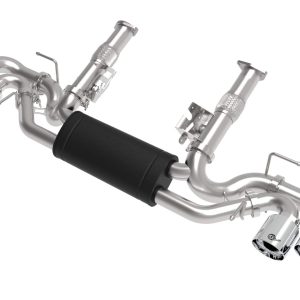 AFE 49-34127-P MACH Force-Xp Cat-Back Exhaust System for 2020 Chevrolet Corvette, 2-1/2 INCH, 304 Stainless Steel, Polished Tips