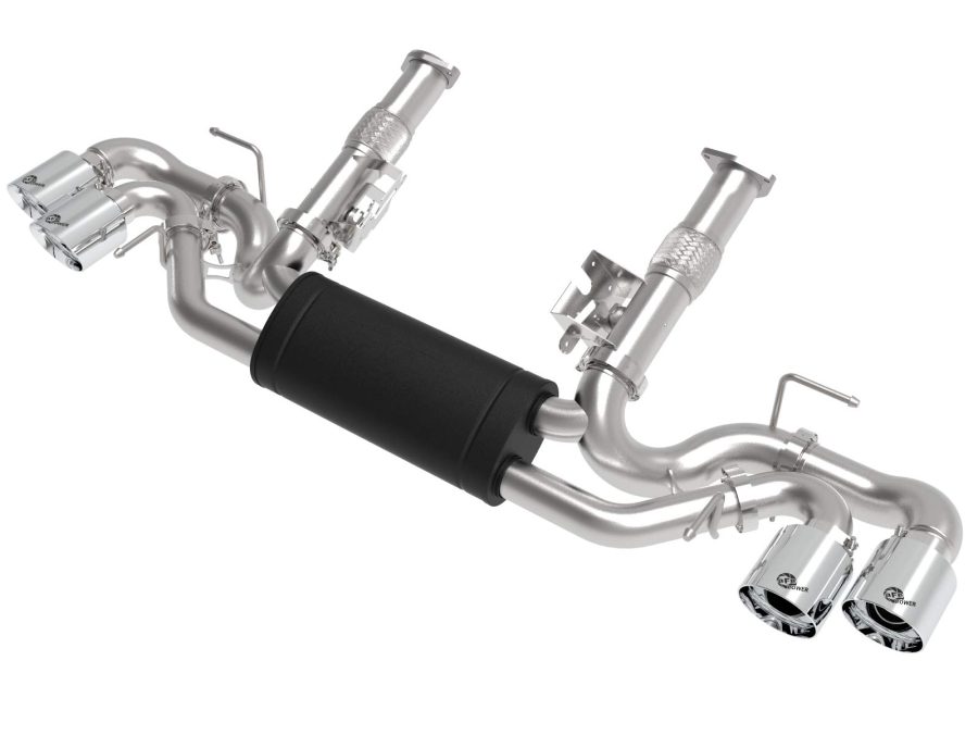 AFE 49-34127-P MACH Force-Xp Cat-Back Exhaust System for 2020 Chevrolet Corvette, 2-1/2 INCH, 304 Stainless Steel, Polished Tips