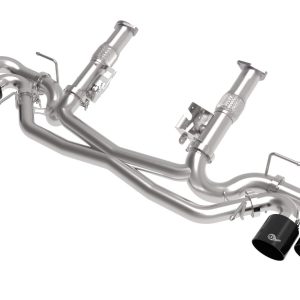 AFE 49-34127NM-B MACH Force-Xp Cat-Back Exhaust System for 2020 Corvette (C8), 3 INCH to 2-1/2 INCH