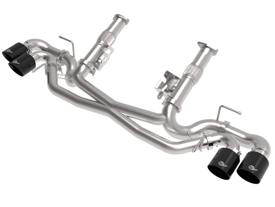 AFE 49-34127NM-B MACH Force-Xp Cat-Back Exhaust System for 2020 Corvette (C8), 3 INCH to 2-1/2 INCH