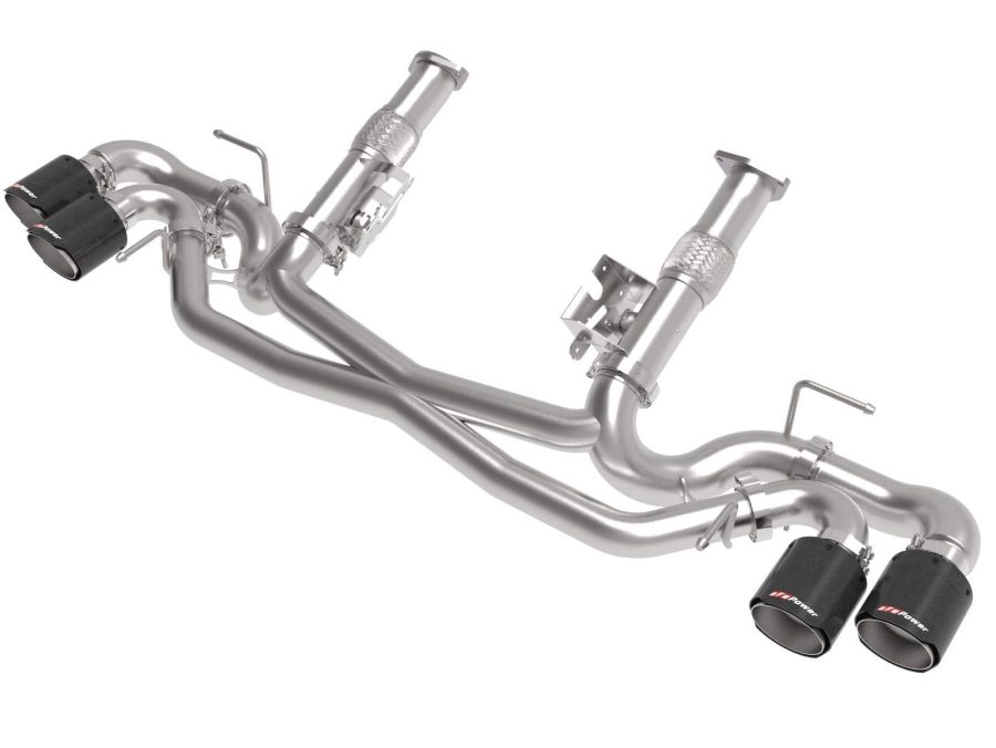 AFE 49-34127NM-C MACH Force-Xp Cat-Back Exhaust System for 2020 Corvette (C8), 3 INCH to 2-1/2 INCH