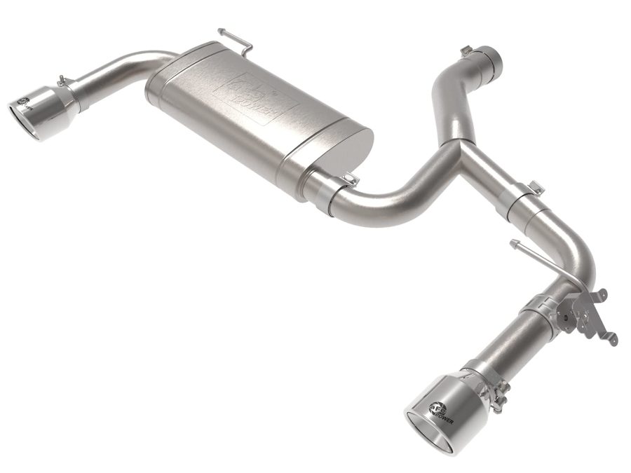 AFE 49-36349-P MACH Force-Xp 3 to 2-1/2 IN Stainless Steel Axle-Back Exhaust w/Polished Tip, fits BMW X1 (F48) 15-21 L4-2.0L (t)