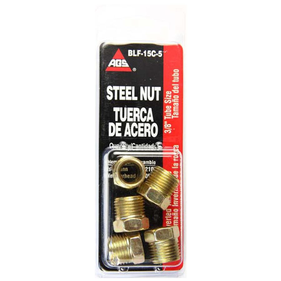 AGS BLF-15C-5 Brake Line Fitting, 5 Pack