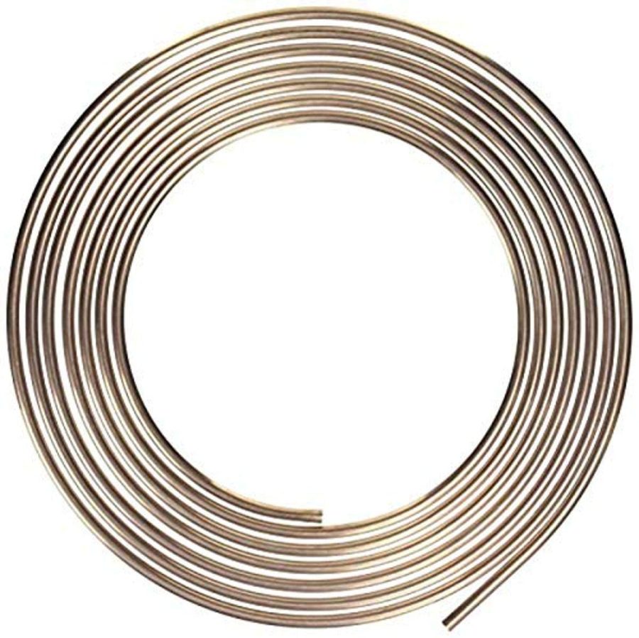 AGS CNC-625 Nickel/Copper Brake/Fuel/Transmission Line Tubing Coil, 3/8 INCH x 25