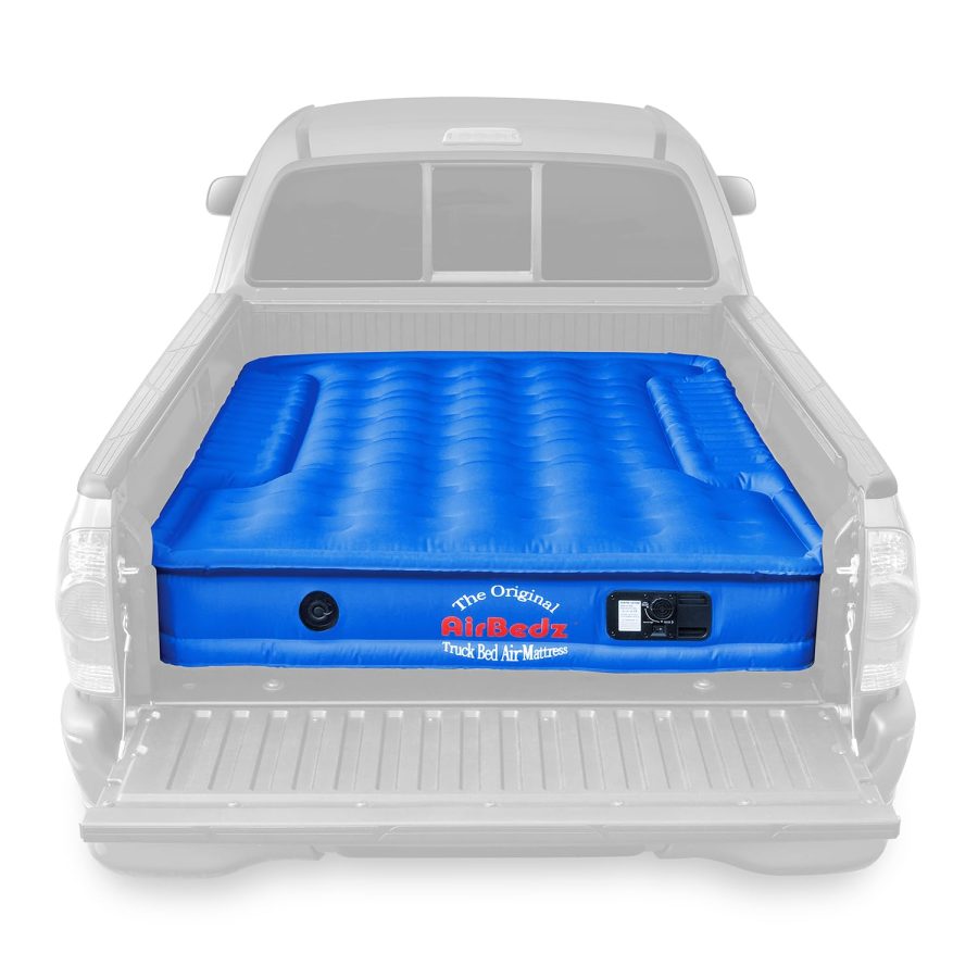 AIRBEDZ PPI-102 Original Truck Bed Air Mattress for 6-6.5FT Full Sized Short Truck Bed, Blue