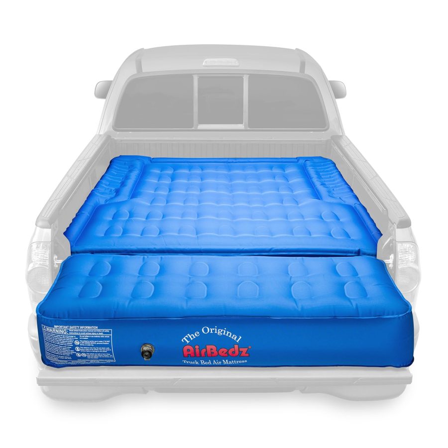 AIRBEDZ PPI-104 PITTMAN OUTDOORS Original Truck Bed Air Mattress for 55 INCH to 58 INCH Full Size Short Truck Beds, Blue