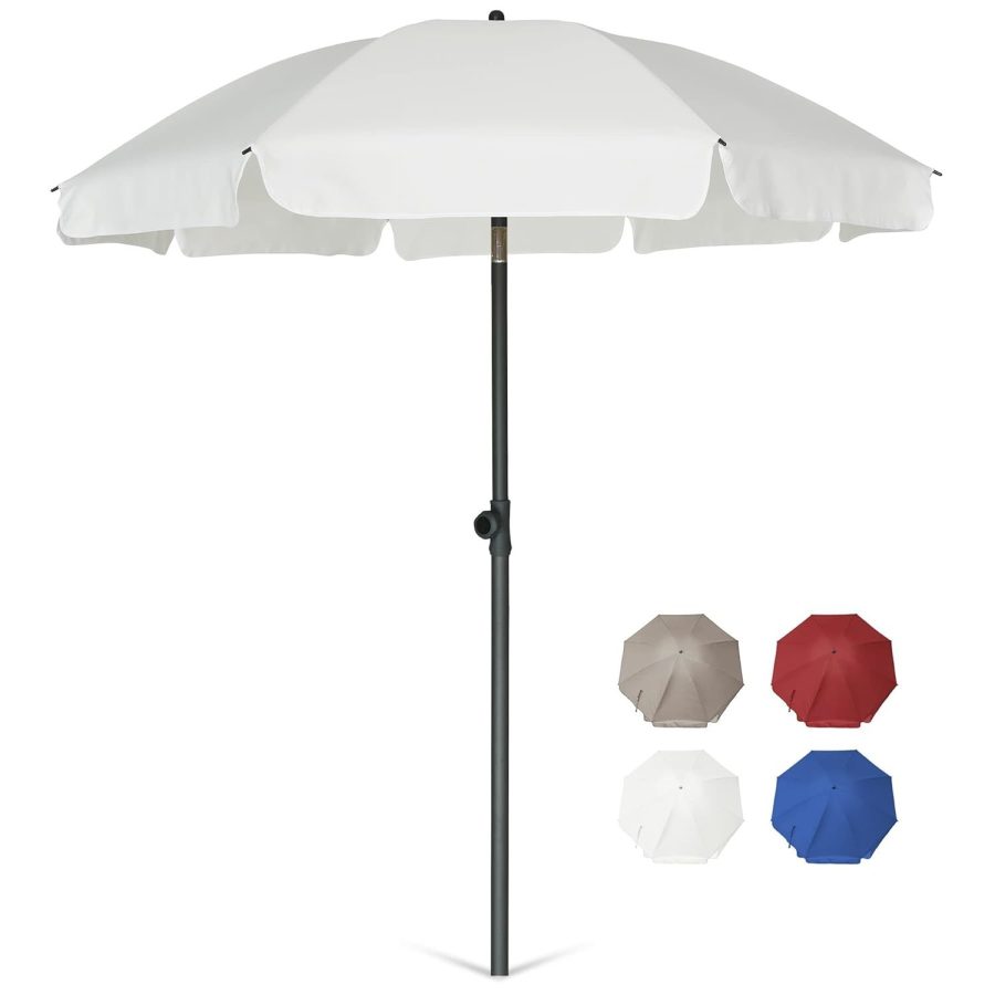 AMMSUN Patio Umbrella Market Table Umbrella 6.5 ft Tilt Steel Pole UPF50+ Protec