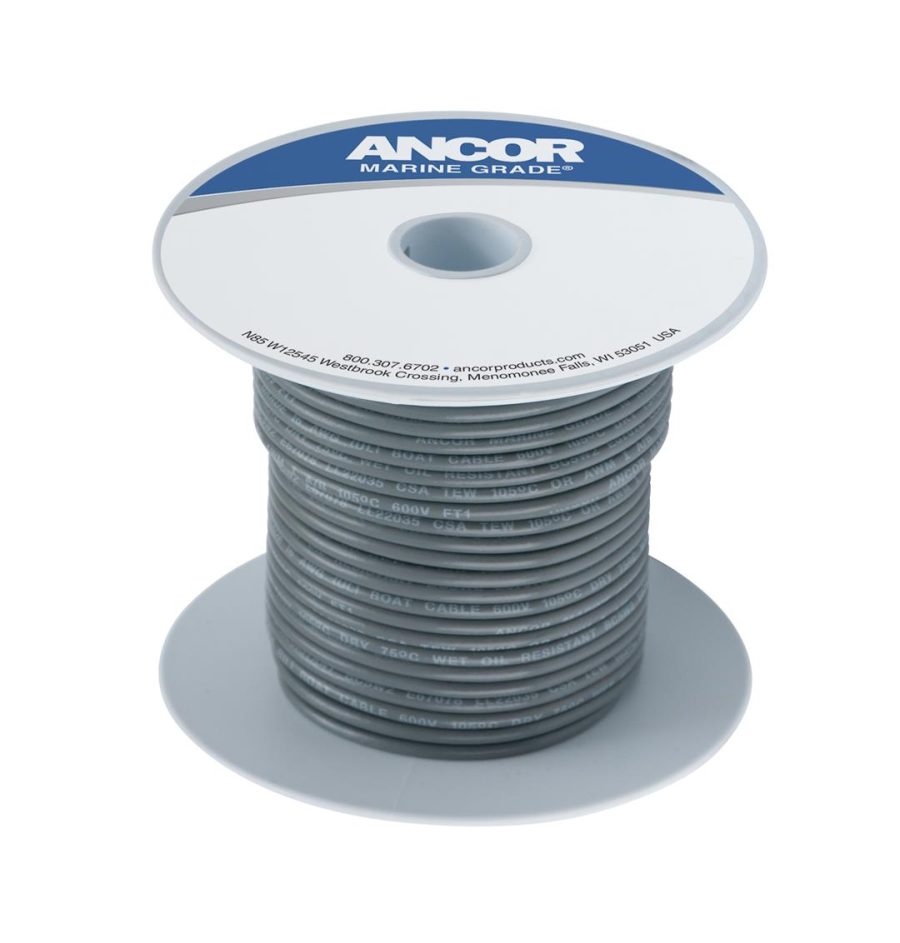 ANCOR 104410 GREY 14 AWG TINNED COPPER WIRE - 100