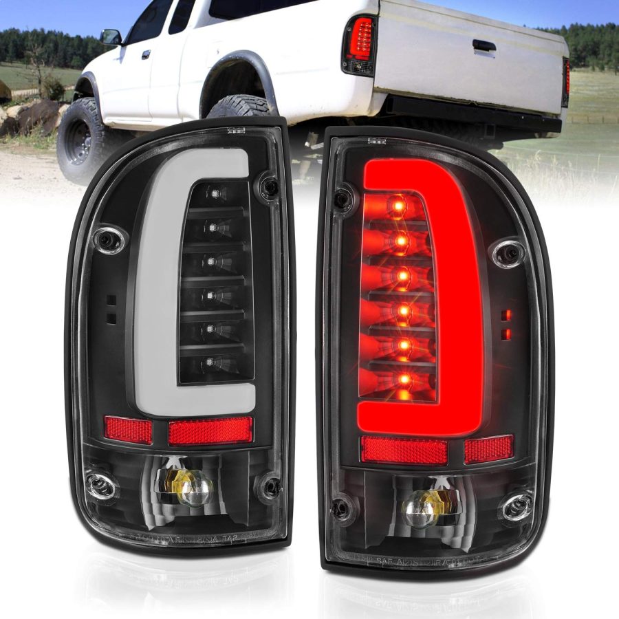 ANZO 311353 95-00 Toyota Tacoma LED Taillights Black Housing Clear Lens (Pair)