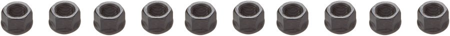 ARP 200-8634 Hex Nuts, Steel With Black Oxide Finish, Package Of 10 With 42802 - 24 Thread Size And 42994 Socket Size