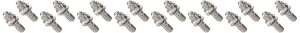 ARP 400-1403 Header Studs With 12-Point Nuts, Polished Stainless Steel, Set Of 16, For Select Chevrolet Big Block Engines