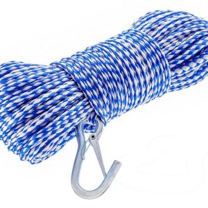 ATTWOOD 117222 Polypropylene Hollow Braid Anchor Line (1/4-Inch x 100-Feet)